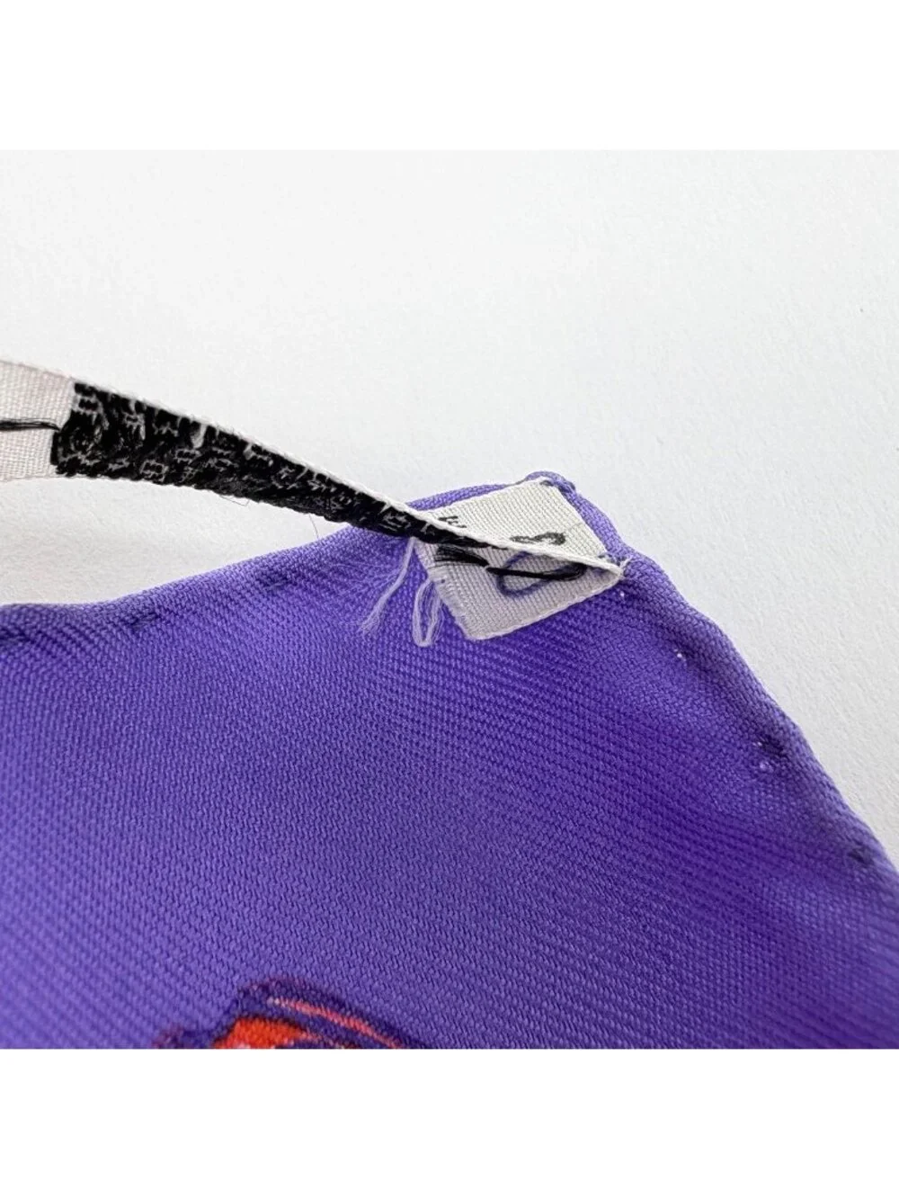 Hermes Carre 90 Etendards Et Bonnieres Scarf Flag Silk Purple Multicolor